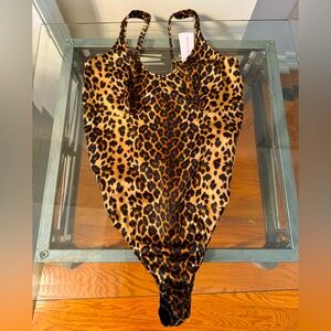 Agent provocateur leopard bodysuit size 4